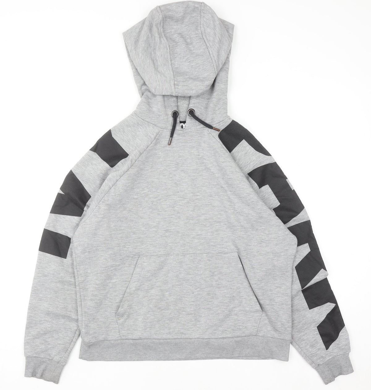 Additional front view of Ivy Park women’s grey hoodie small pullover hooded sweatshirt