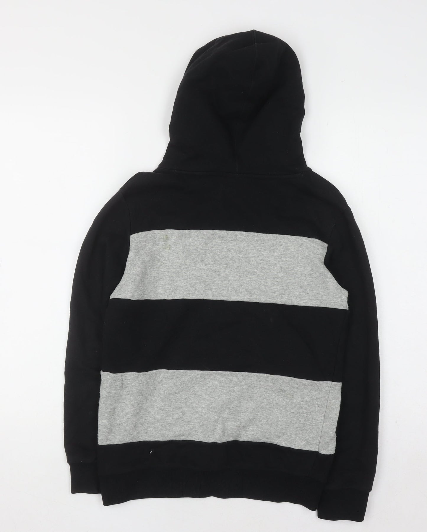 Champion Boys Black and Grey Pullover Hoodie Size 11-12 Years Lined Casual