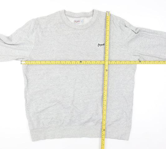 Jack & Jones Originals Men’s Grey XL Crew Neck Pullover Sweatshirt