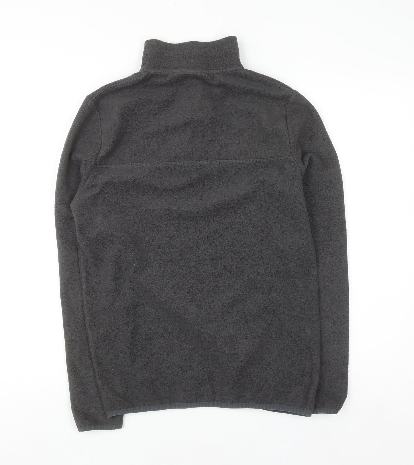 ASOS DESIGN Men's Grey Fleece 1/2 Zip Pullover Sweatshirt XS