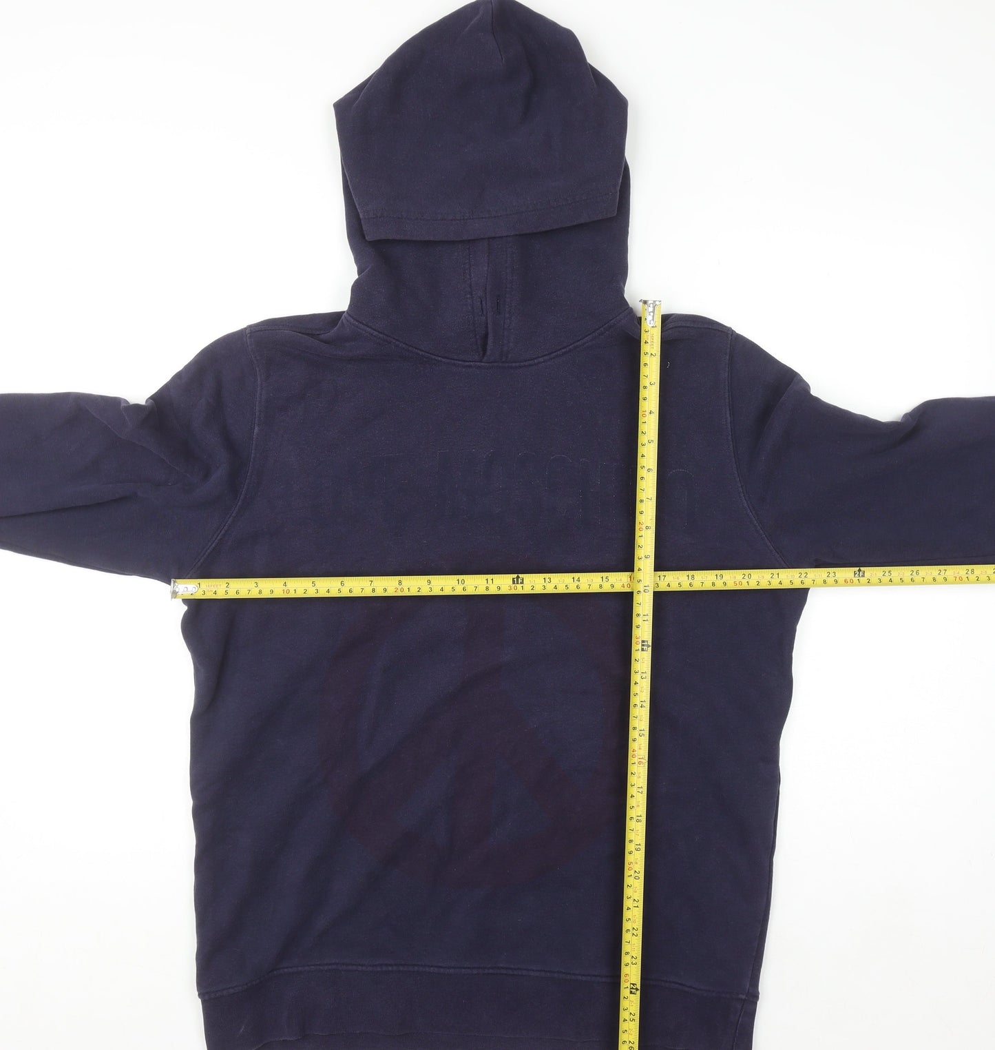 Love Moschino Womens Navy Pullover Hoodie Medium Cotton Blend