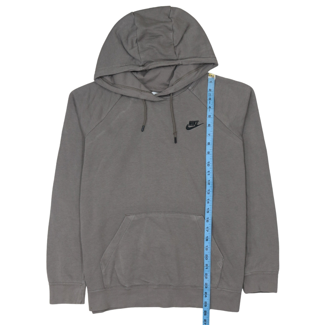 Nike Men's Grey Pullover Hoodie L Regular Fit All Seasons