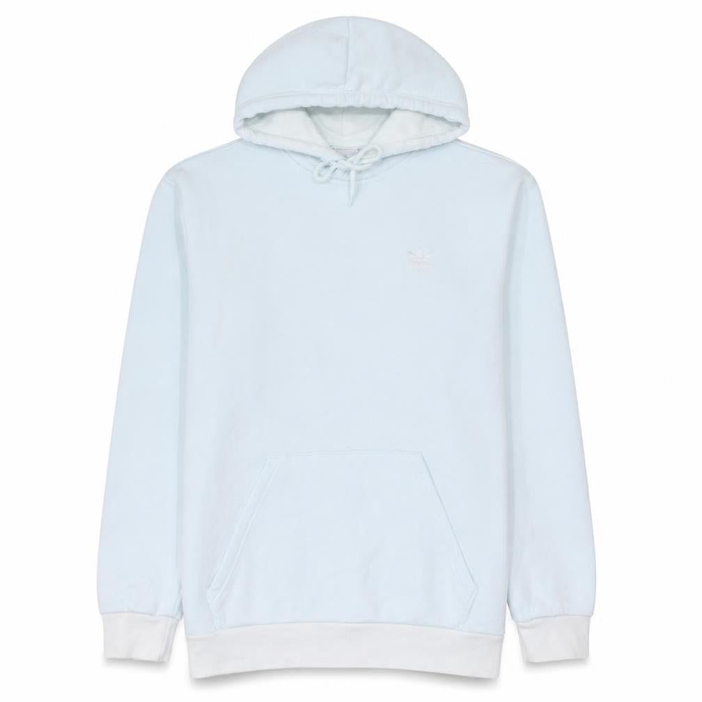 Front view of Adidas Men's Blue Pullover Hoodie Small Regular Fit Fleece Sportswear