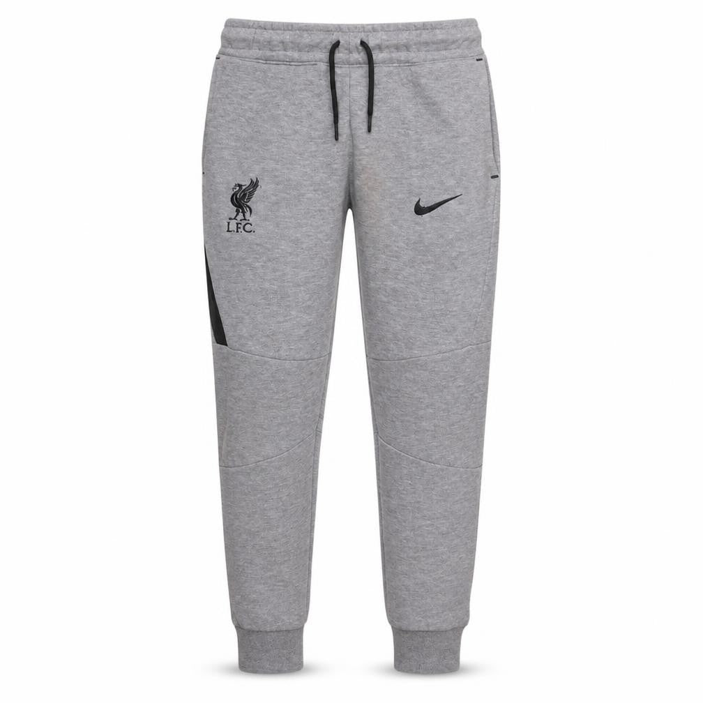 Front view of Nike boys’ grey lfc jogger sweatpants m 137-147cm football tapered fit