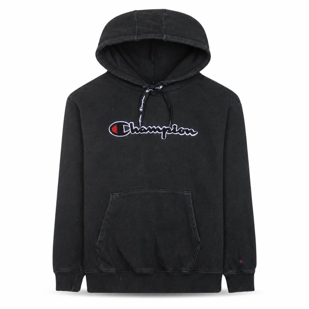 Champion Men's Black XS Pullover Hoodie with Logo Embroidery