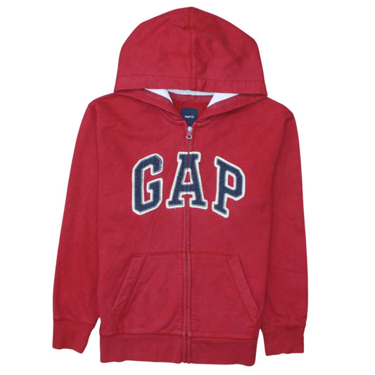 GAP Kids Teens Red Full Zip Logo Hoodie Size 14 Plus Cotton Blend