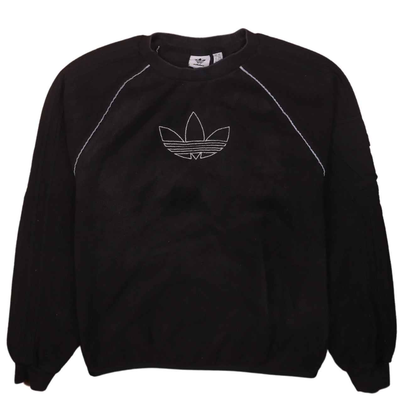 Adidas Womens Black XS Crew Neck Pullover Sweatshirt