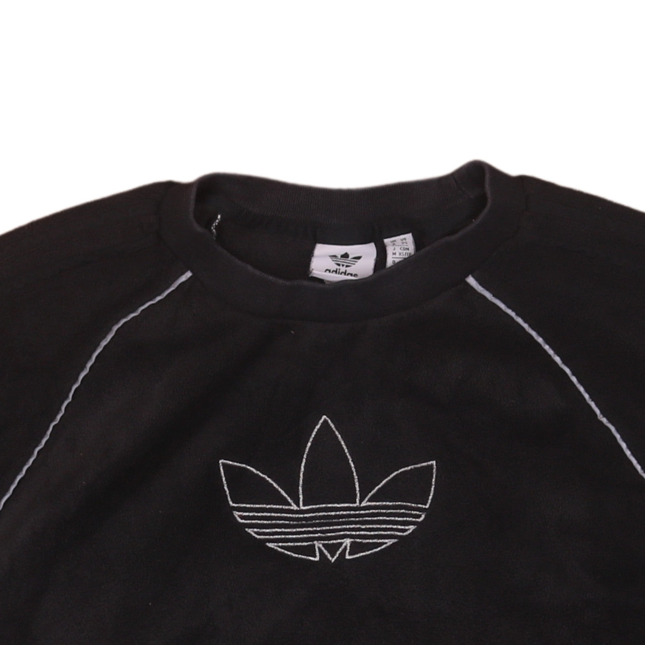 Adidas Womens Black XS Crew Neck Pullover Sweatshirt