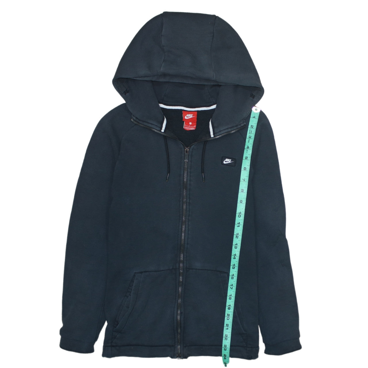 Nike Men's Black Full Zip Hoodie Small Hooded Sweatshirt