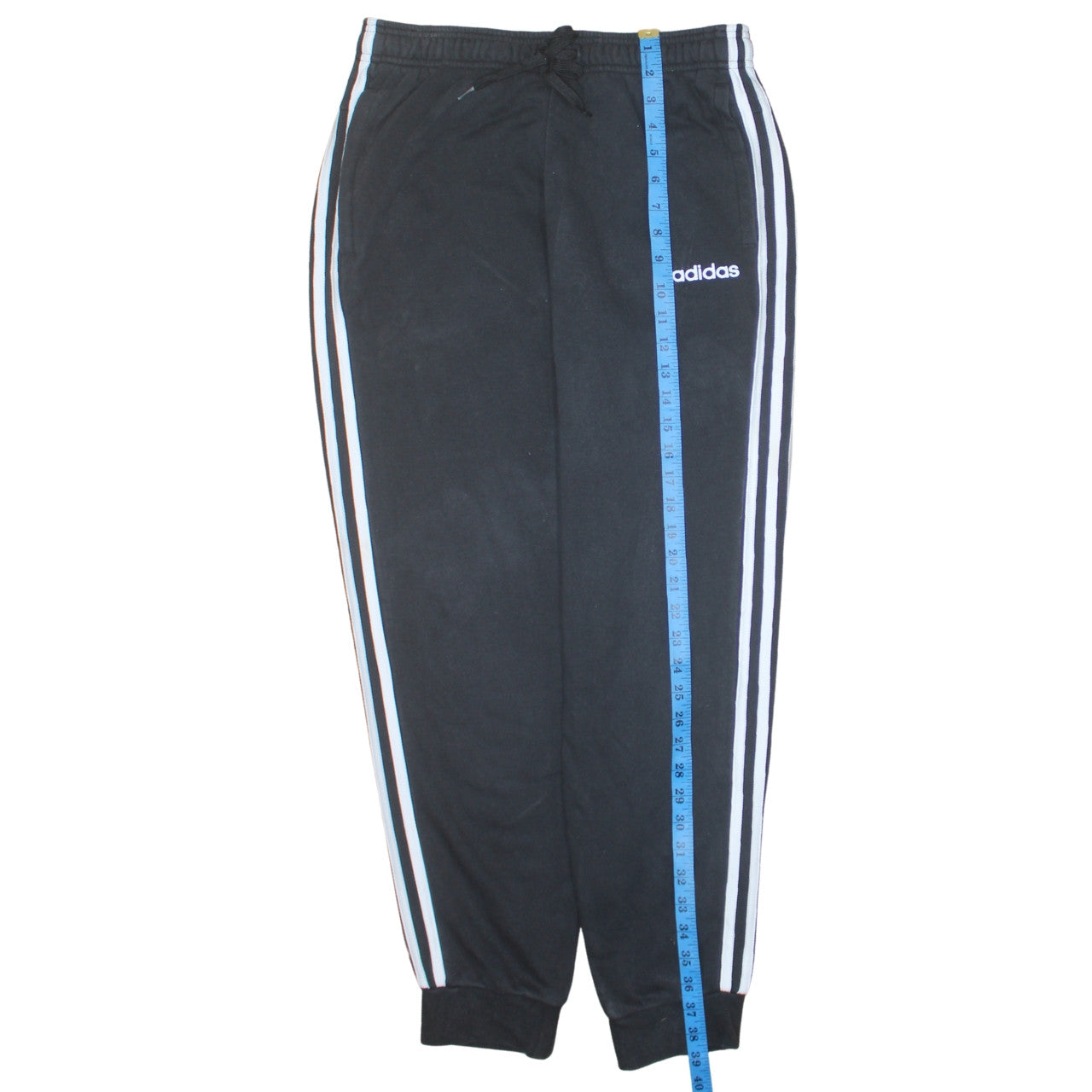 Adidas Mens Black M Jogger Sweatpants with Side Stripes