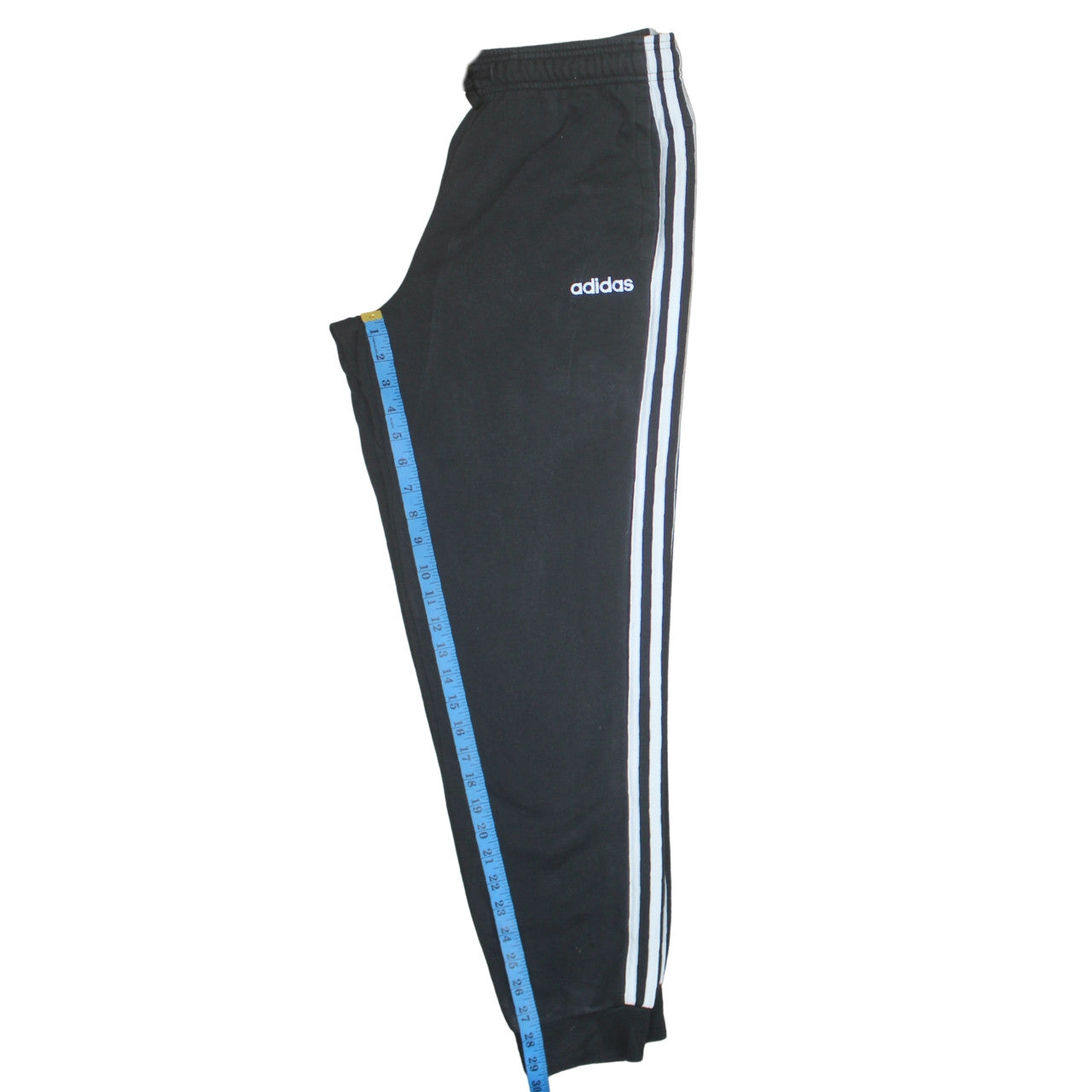 Adidas Mens Black M Jogger Sweatpants with Side Stripes