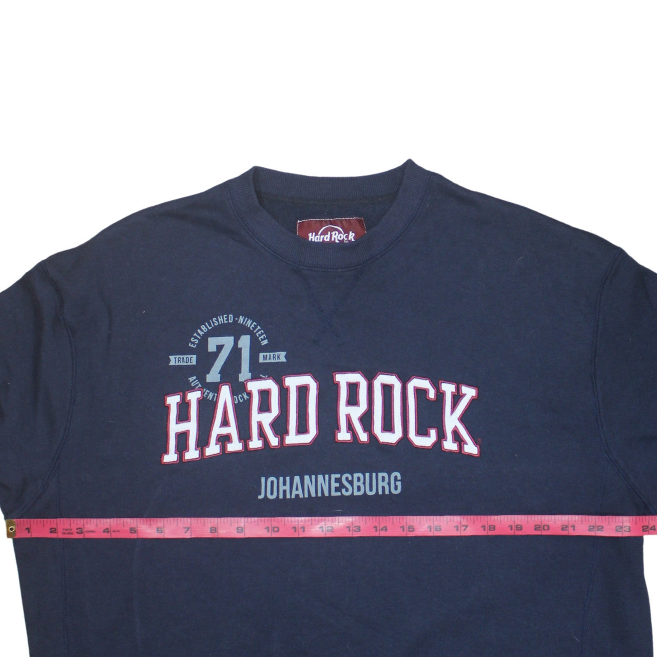 Hard Rock Cafe Men's Blue XL Pullover Crew Neck Sweatshirt