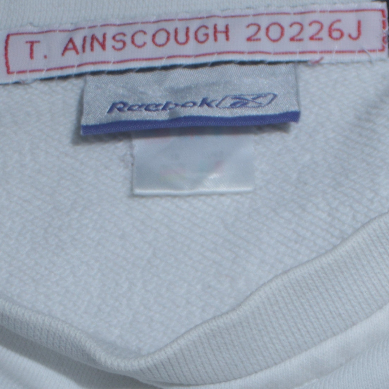 Reebok Men's White Crew Neck Pullover Sweatshirt Size L