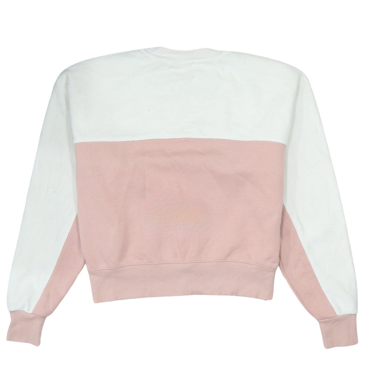 Champion Womens Pink White Small Colourblock Pullover Sweatshirt