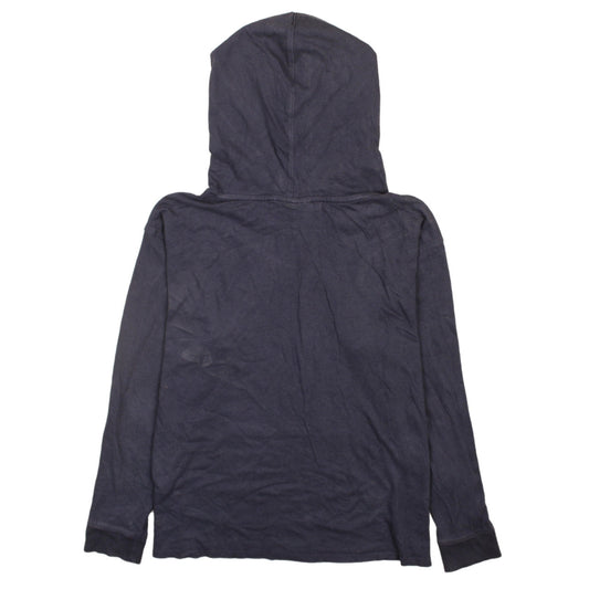 Champion Men's Blue Pullover Hoodie M Logo Sports Cotton