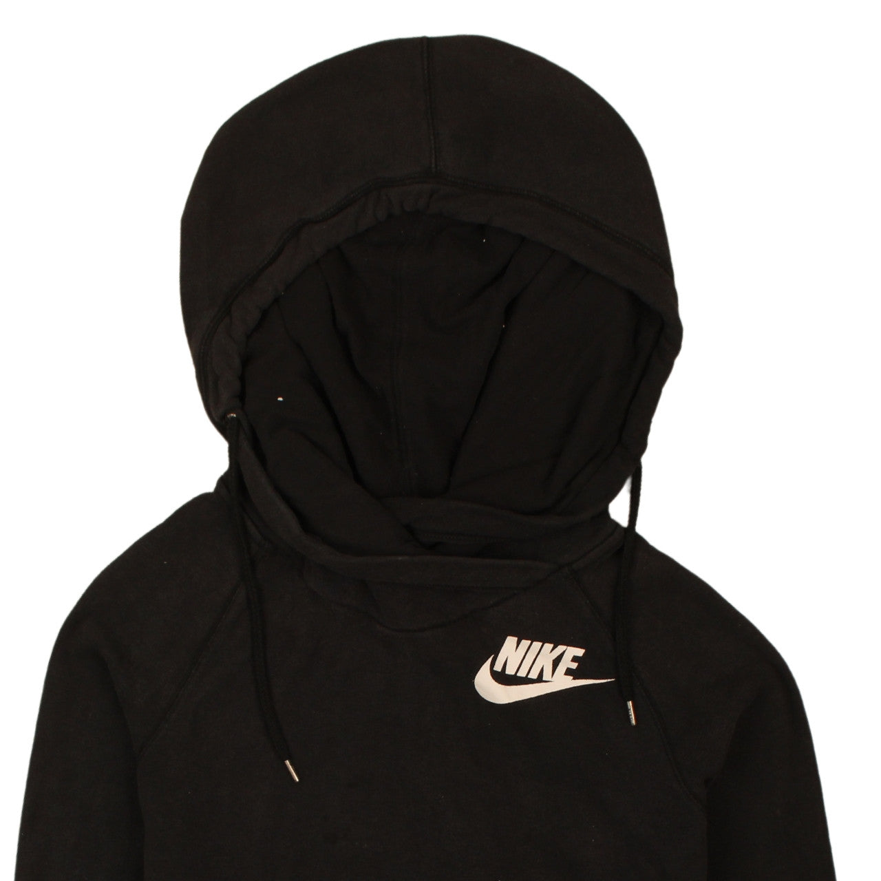 Nike Womens Black Pullover Hoodie L Hooded Sweatshirt