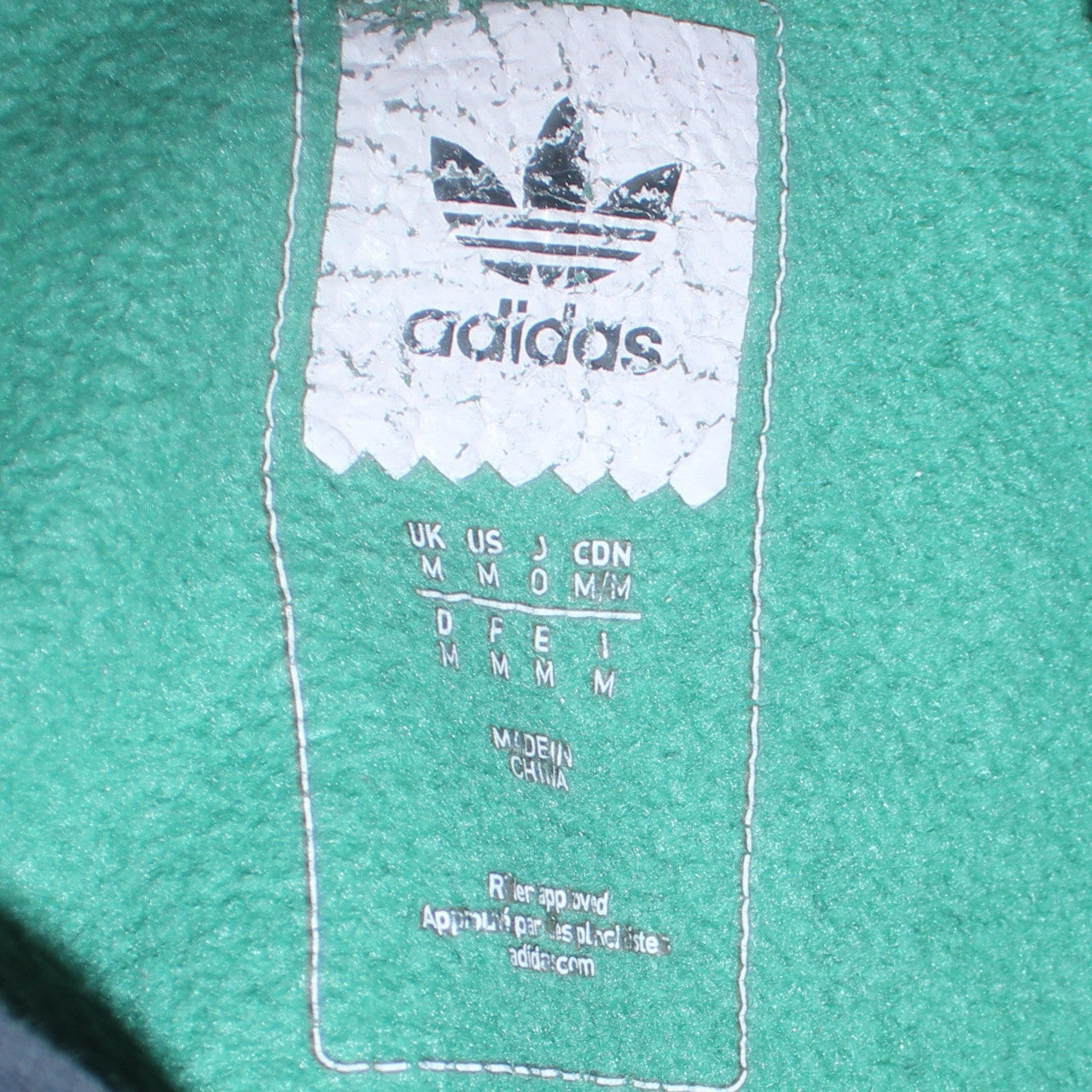 Adidas Men's Green Floral Logo Pullover Hoodie Size M