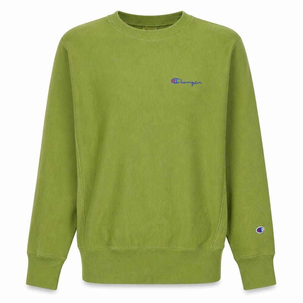 Champion Men's Green Reverse Weave Pullover Sweatshirt Small