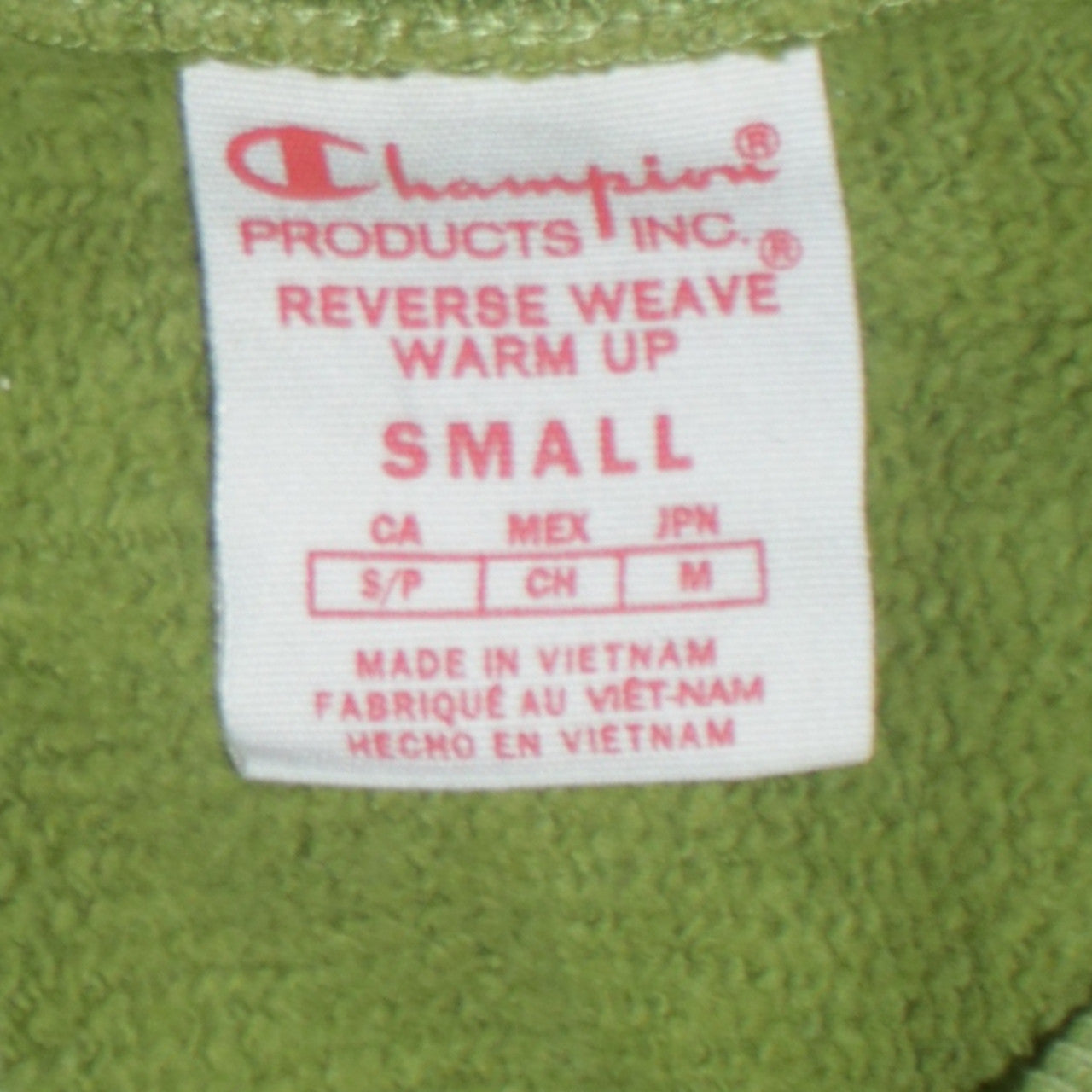Champion Men's Green Reverse Weave Pullover Sweatshirt Small