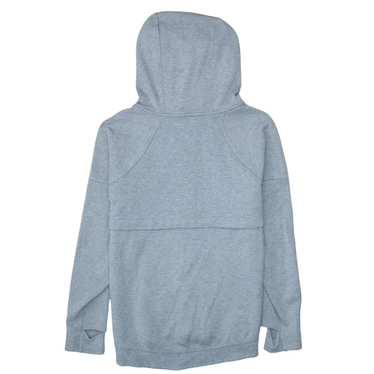 Nike Men's Grey Full Zip Hoodie Small Polyester Cotton