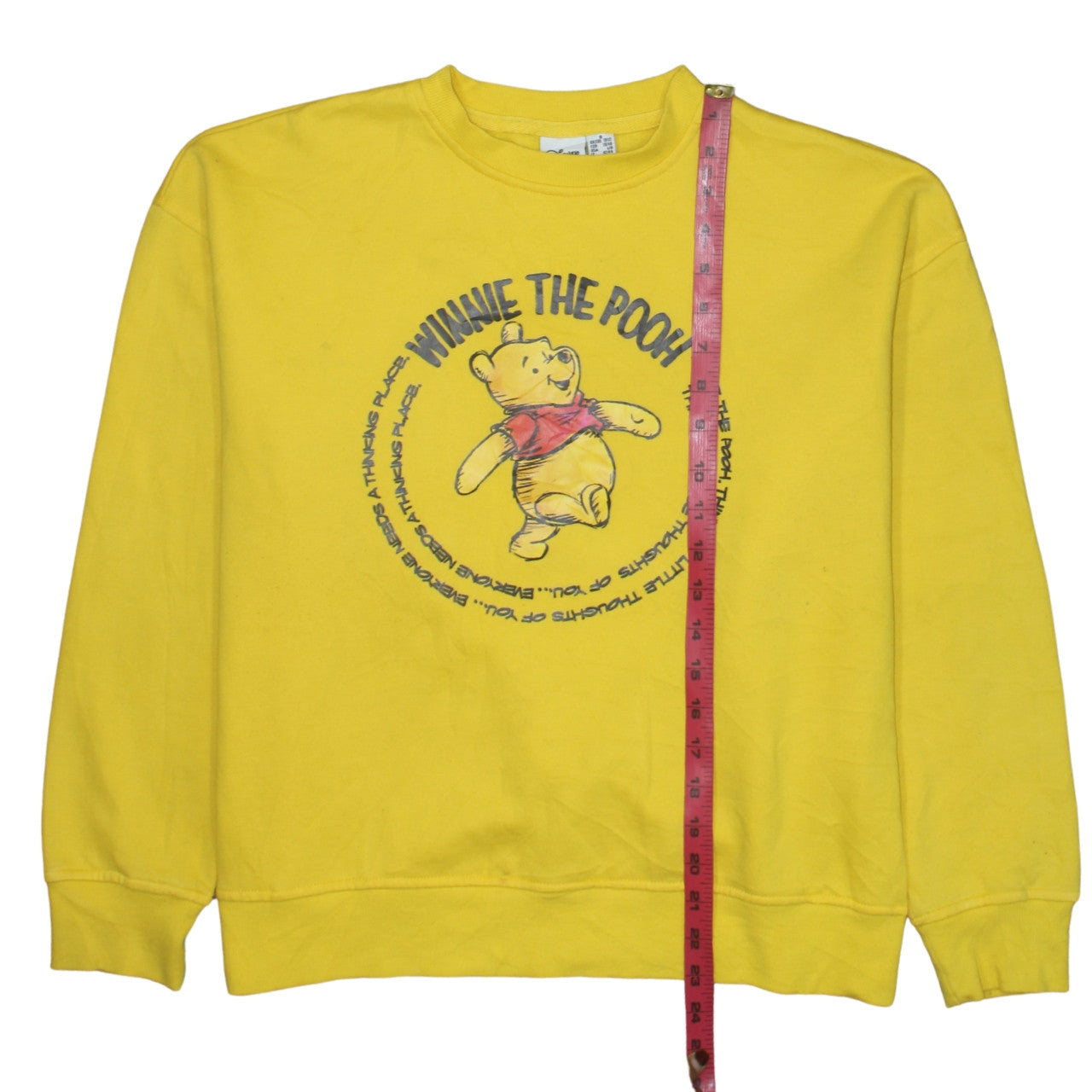 Disney Winnie the Pooh Yellow Sweatshirt Women’s S 10/12 Primark Cotton