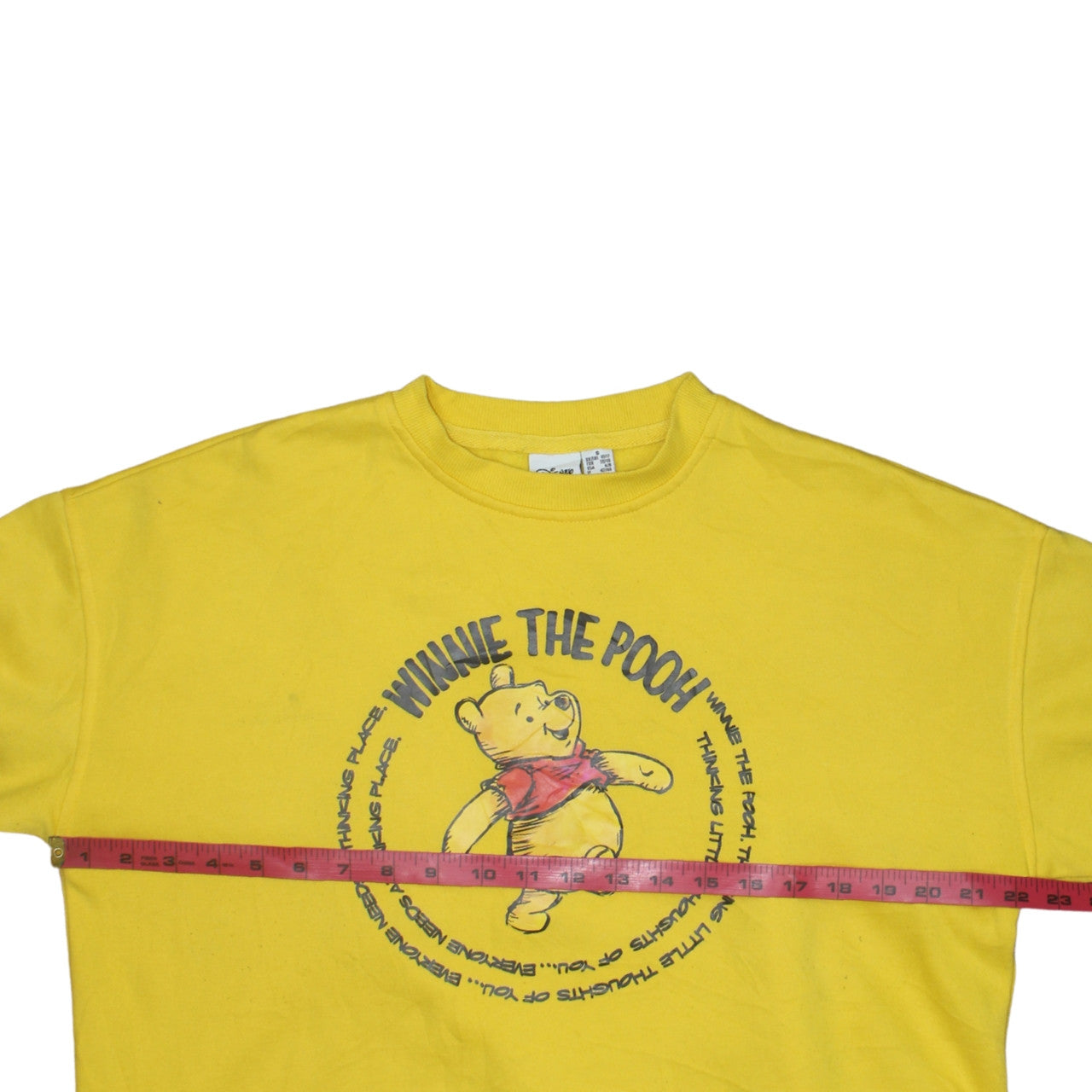 Disney Winnie the Pooh Yellow Sweatshirt Women’s S 10/12 Primark Cotton
