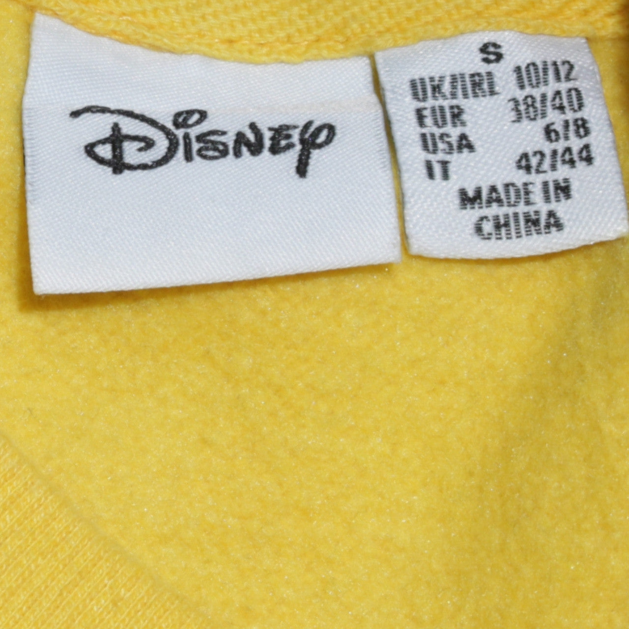 Disney Winnie the Pooh Yellow Sweatshirt Women’s S 10/12 Primark Cotton