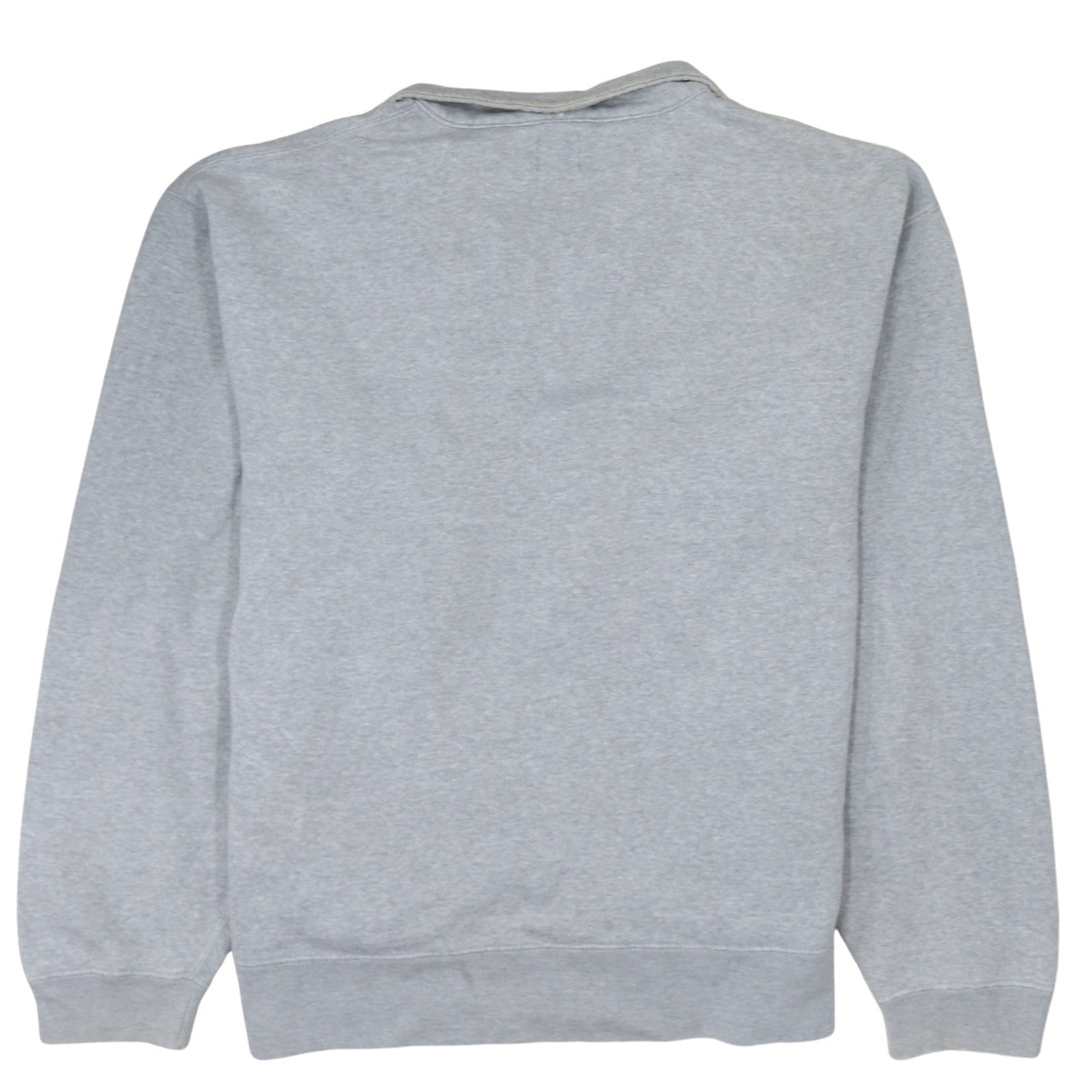 GAP Men's Grey 1/4 Zip Athletic Logo Sweatshirt M Regular Fit