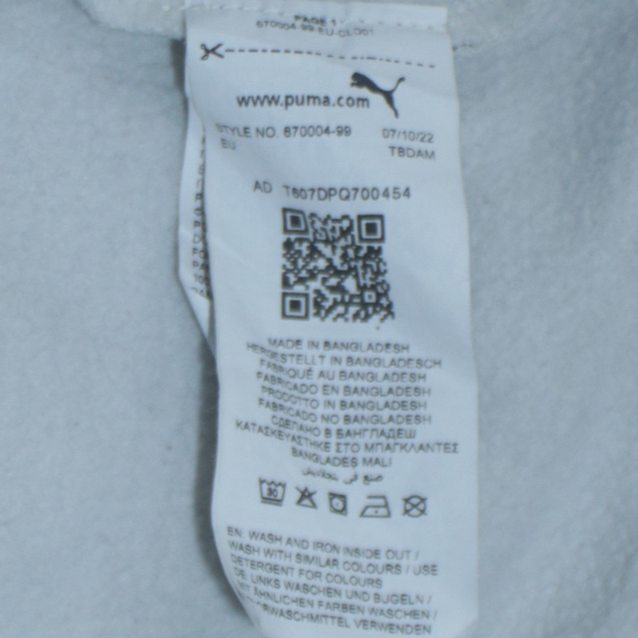 Puma Women's White Pullover Hoodie Size L Casual Sweatshirt