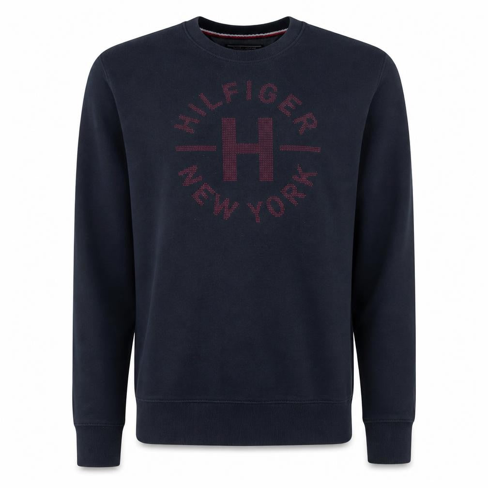 Tommy Hilfiger Men Blue XL Vintage Fit Logo Sweatshirt