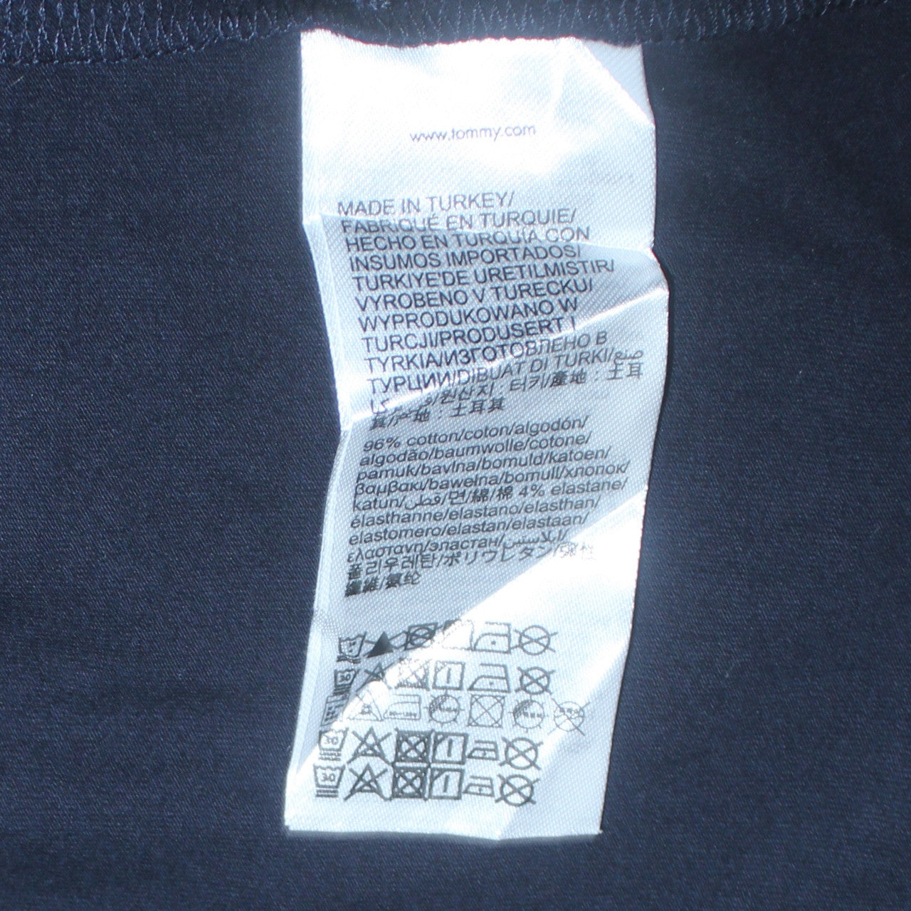 Tommy Hilfiger Men Blue Long Sleeve Extra Slim Fit Cotton T-Shirt M