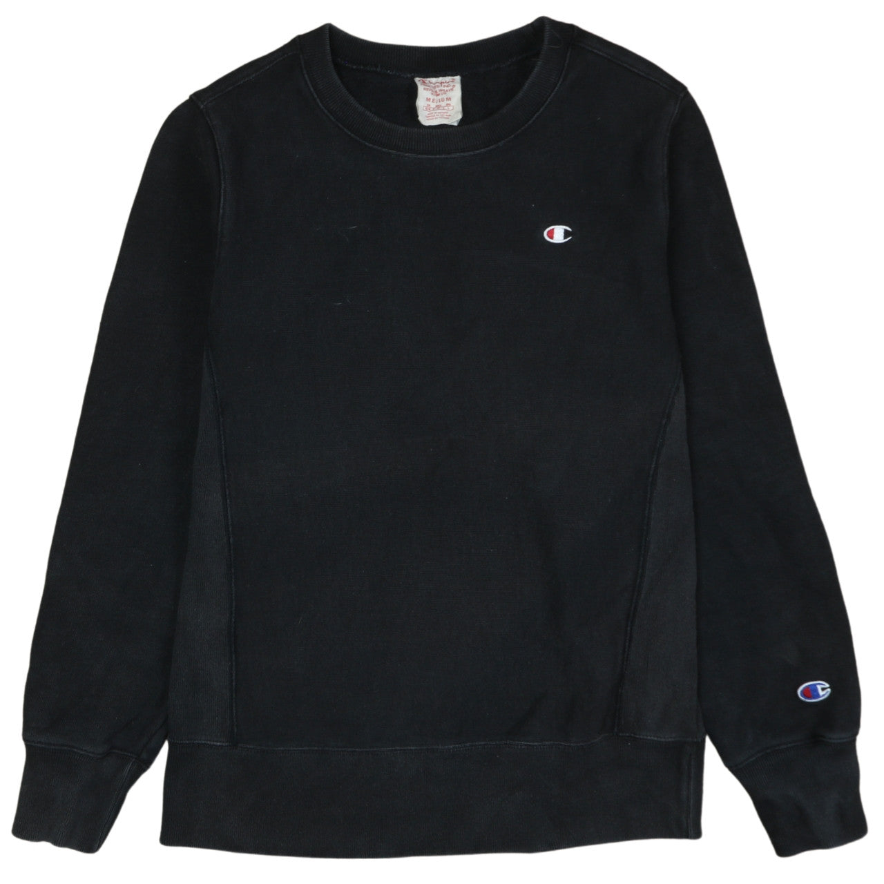 Champion Men’s Black Reverse Weave Crew Neck Sweatshirt Medium