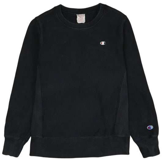 Champion Men’s Black Reverse Weave Crew Neck Sweatshirt Medium