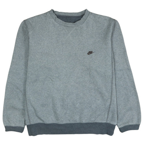 Nike Men’s Grey Crew Neck Pullover Sweatshirt M Regular Fit