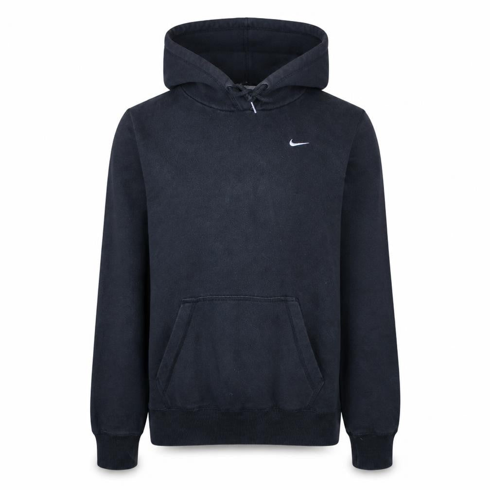 Nike Men’s Black Pullover Hoodie S Logo Fleece Sweatshirt