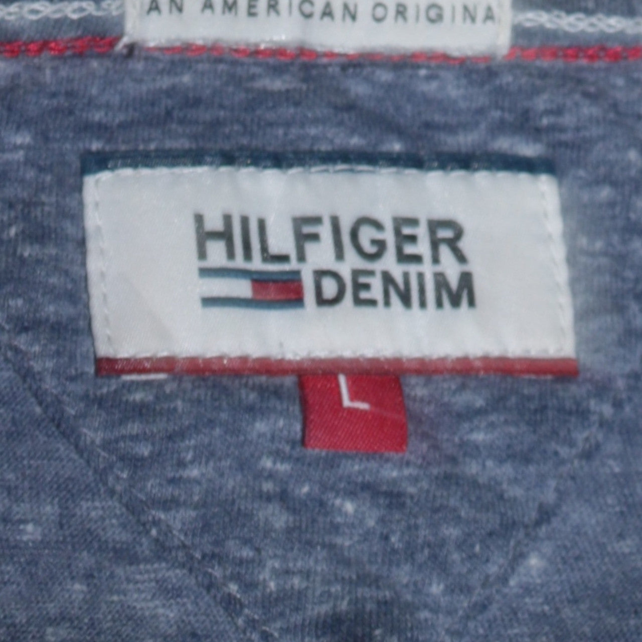 Hilfiger Denim Men's Blue Crew Neck Short Sleeve T-Shirt Size L