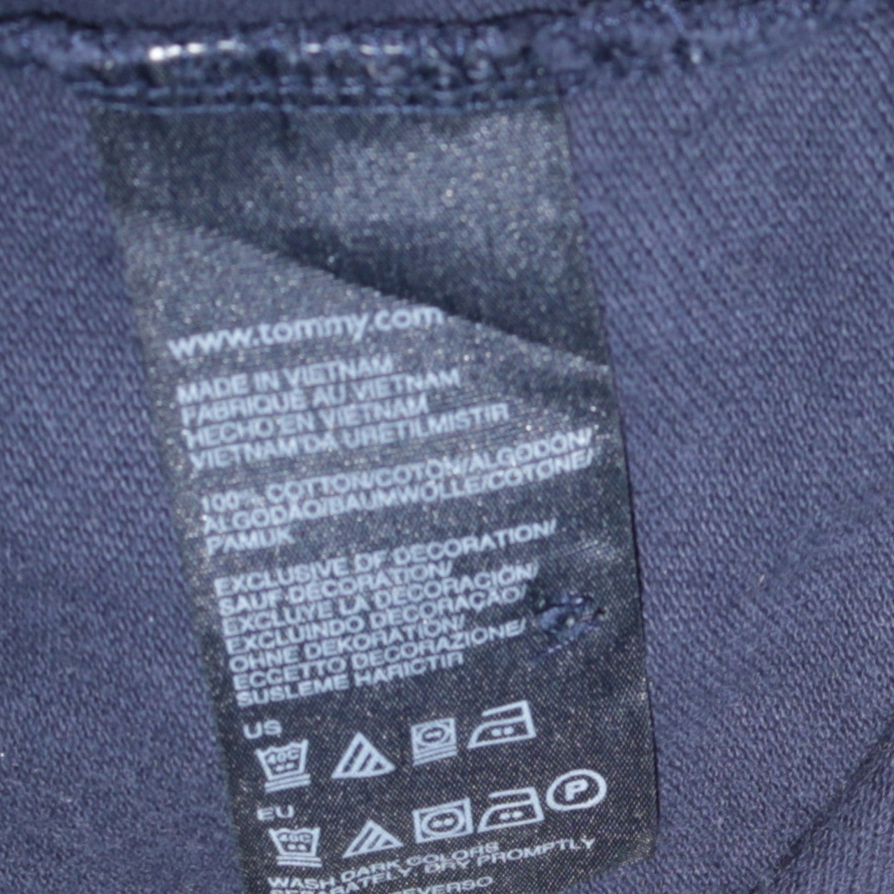 Tommy Hilfiger Men's Blue Slim Fit Cotton Polo Shirt M