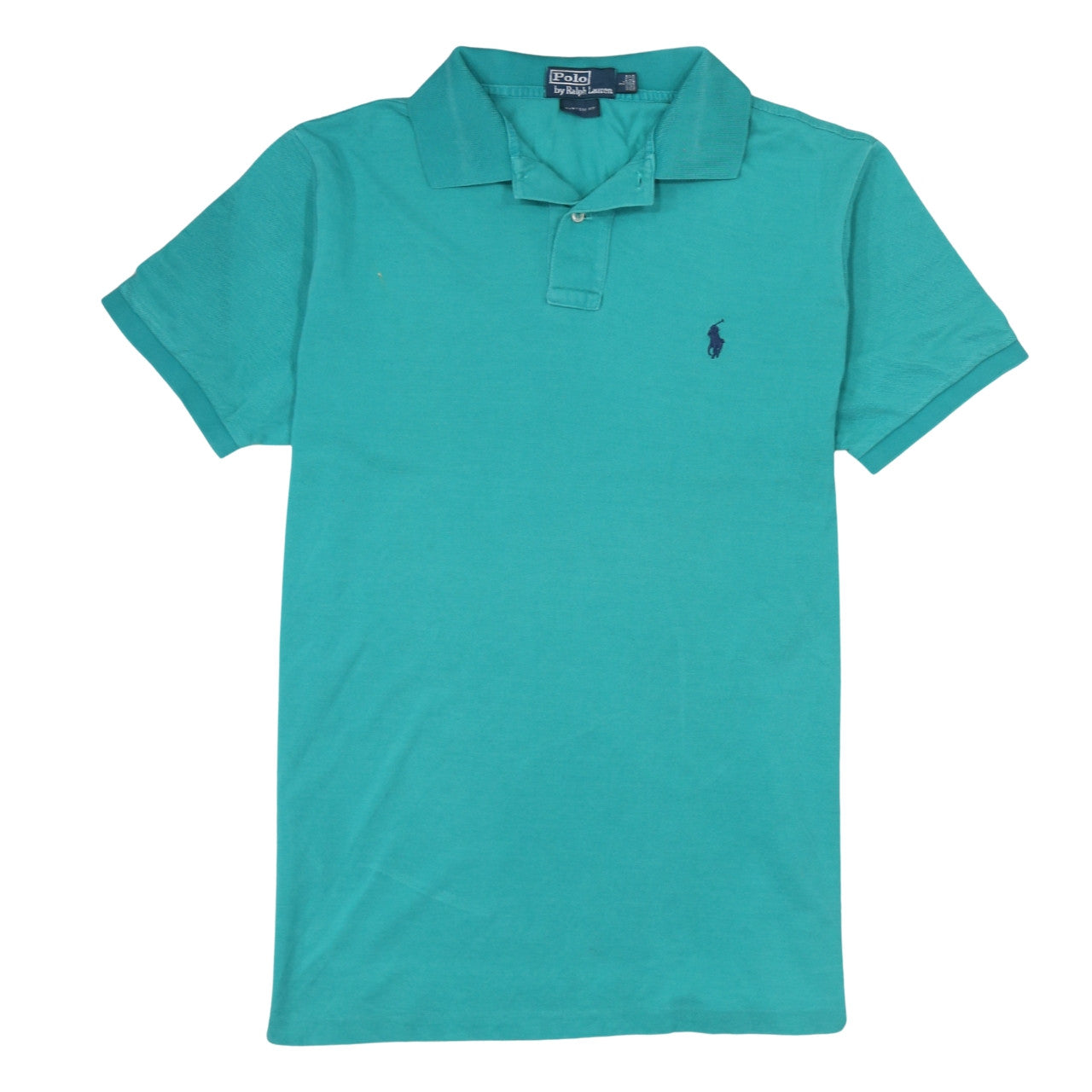 Ralph Lauren Men's Green Custom Fit Short Sleeve Polo Shirt Size L