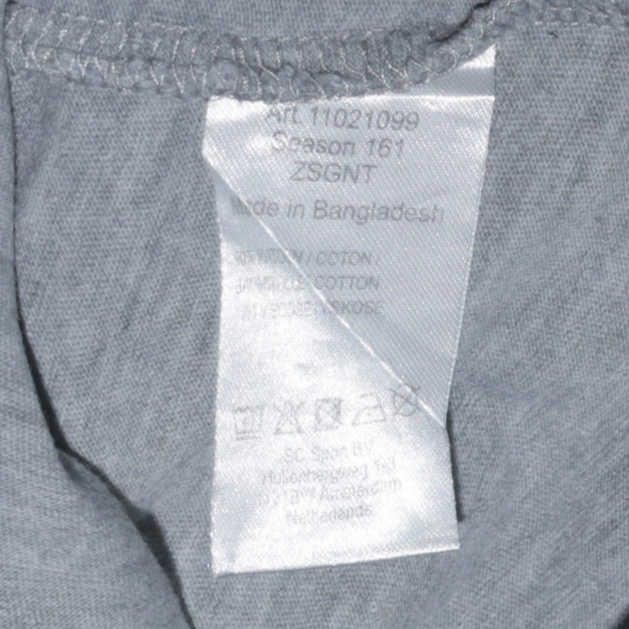 Champion Men's Grey Cotton Crew Neck Short Sleeve T-Shirt M