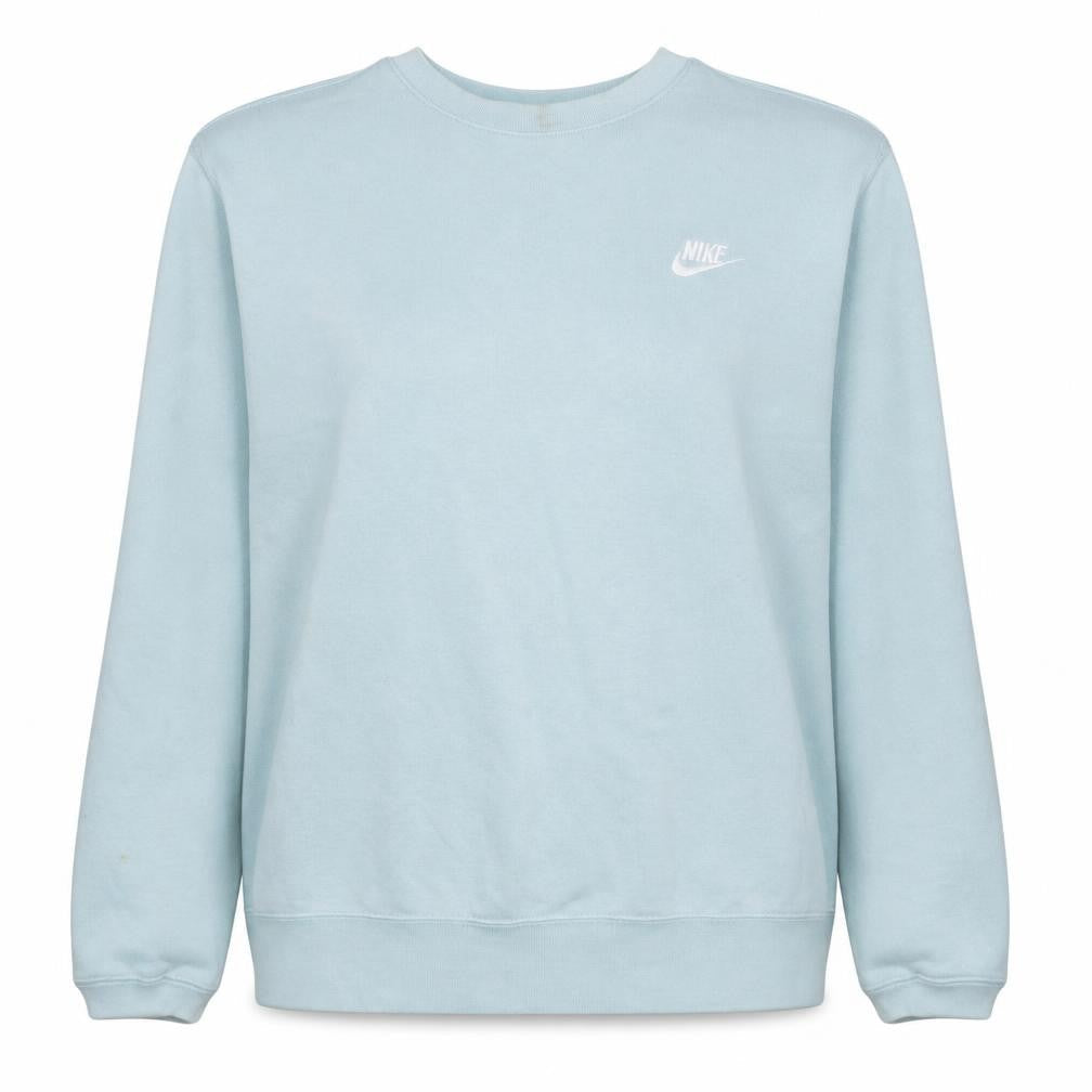 Nike Women’s Blue Crew Neck Pullover Sweatshirt M Cotton Blend
