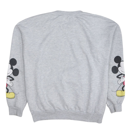 Bershka Disney Womens Grey Mickey Mouse Sweatshirt Size S