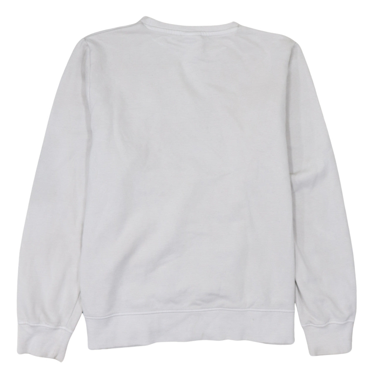 Ellesse Womens White UK 12 Pullover Sweatshirt Long Sleeve Cotton Blend