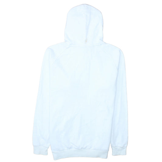 Adidas Boys White Pullover Hoodie Size 14-15 Years Essentials Logo Sweatshirt