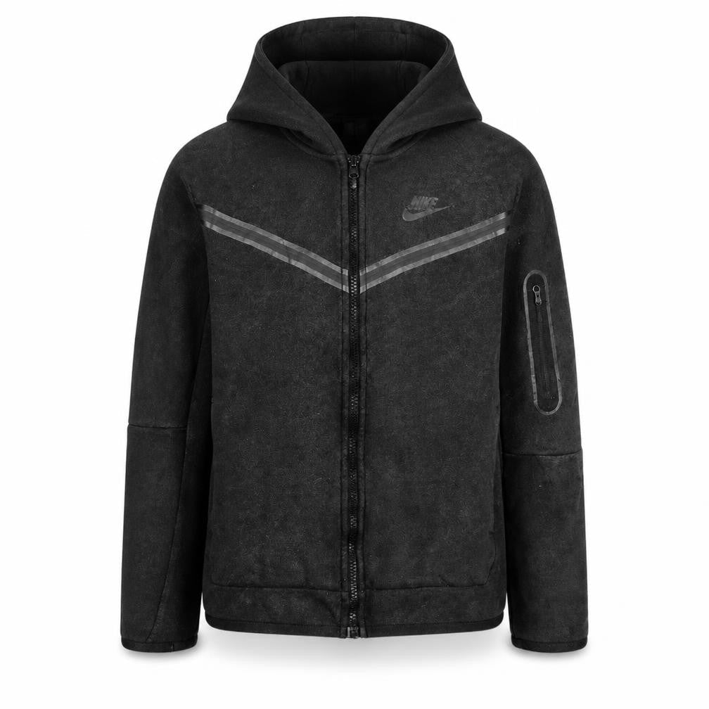 Nike Boys Black Full Zip Hoodie L 147-158cm Athletic Fit
