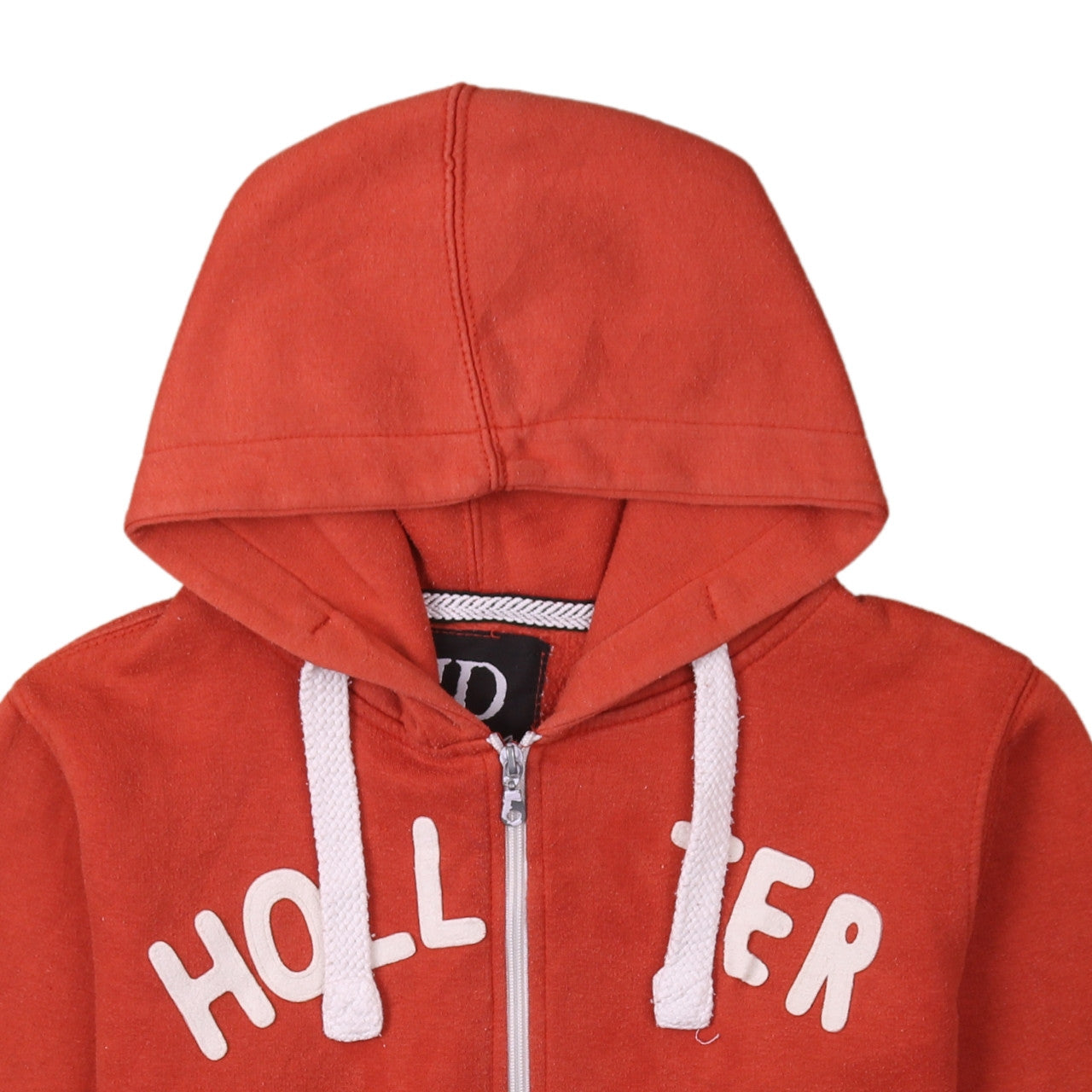 Just Diva Men’s Red Full Zip Hoodie XL Cotton Fleece Jacket