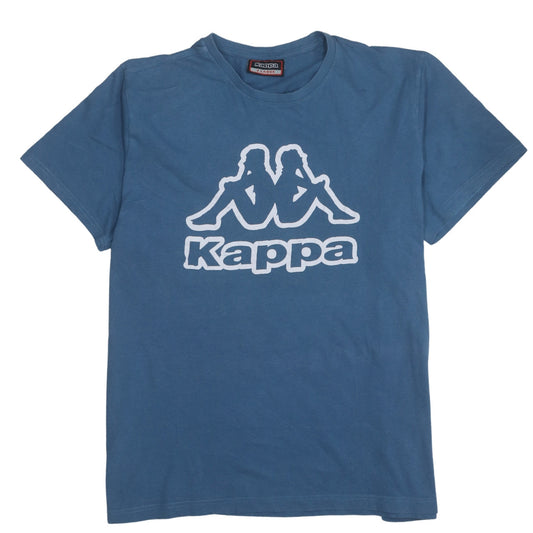 Kappa Men's Blue XL Crew Neck Graphic Logo Sports T-Shirt