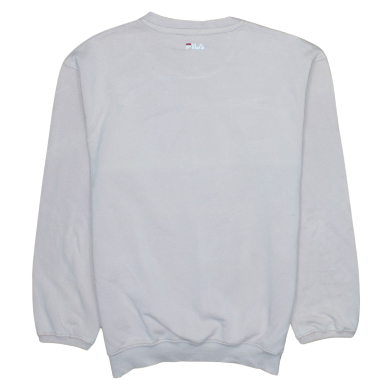 FILA Womens Beige Small Logo Crew Neck Pullover Sweatshirt
