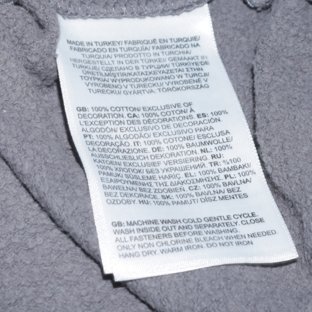 The North Face Men's Grey Logo Crew Neck Pullover Sweatshirt M