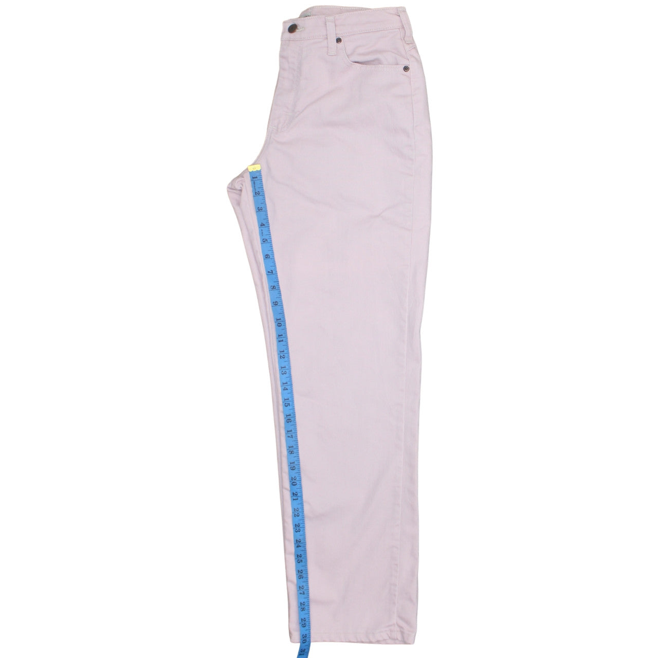 Lee Womens Pink Relaxed Straight Leg High Waist Jeans Size 8