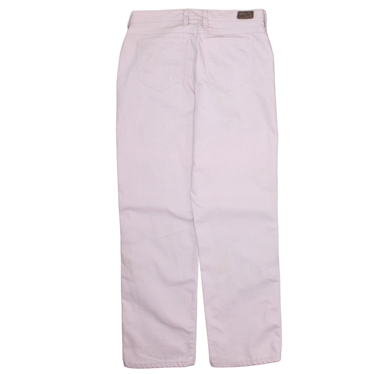 Lee Womens Pink Relaxed Straight Leg High Waist Jeans Size 8